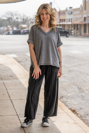 Make Your Move Ash Black Pants