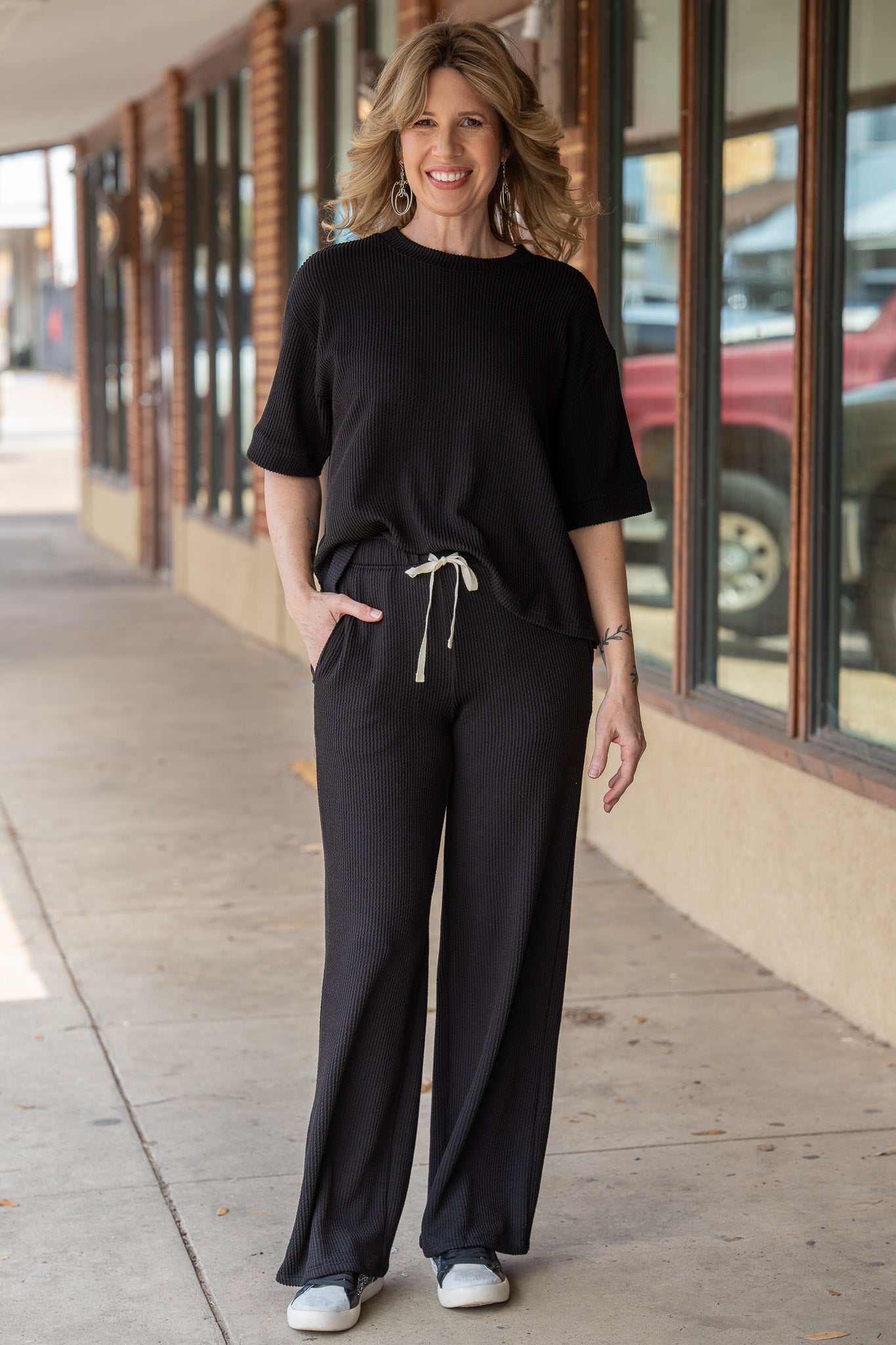 Elevated Comfort Black Pant Set