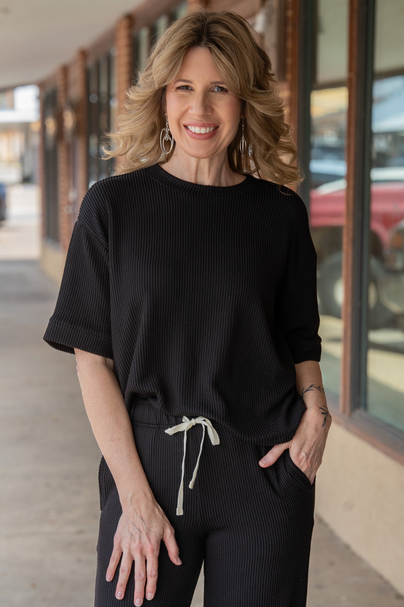 Elevated Comfort Black Pant Set