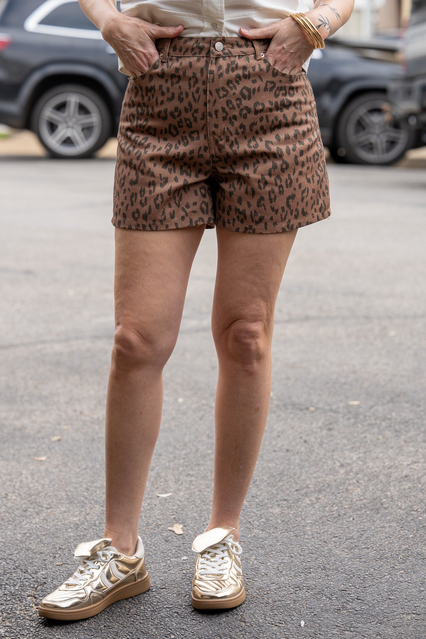 Madison Leopard Shorts