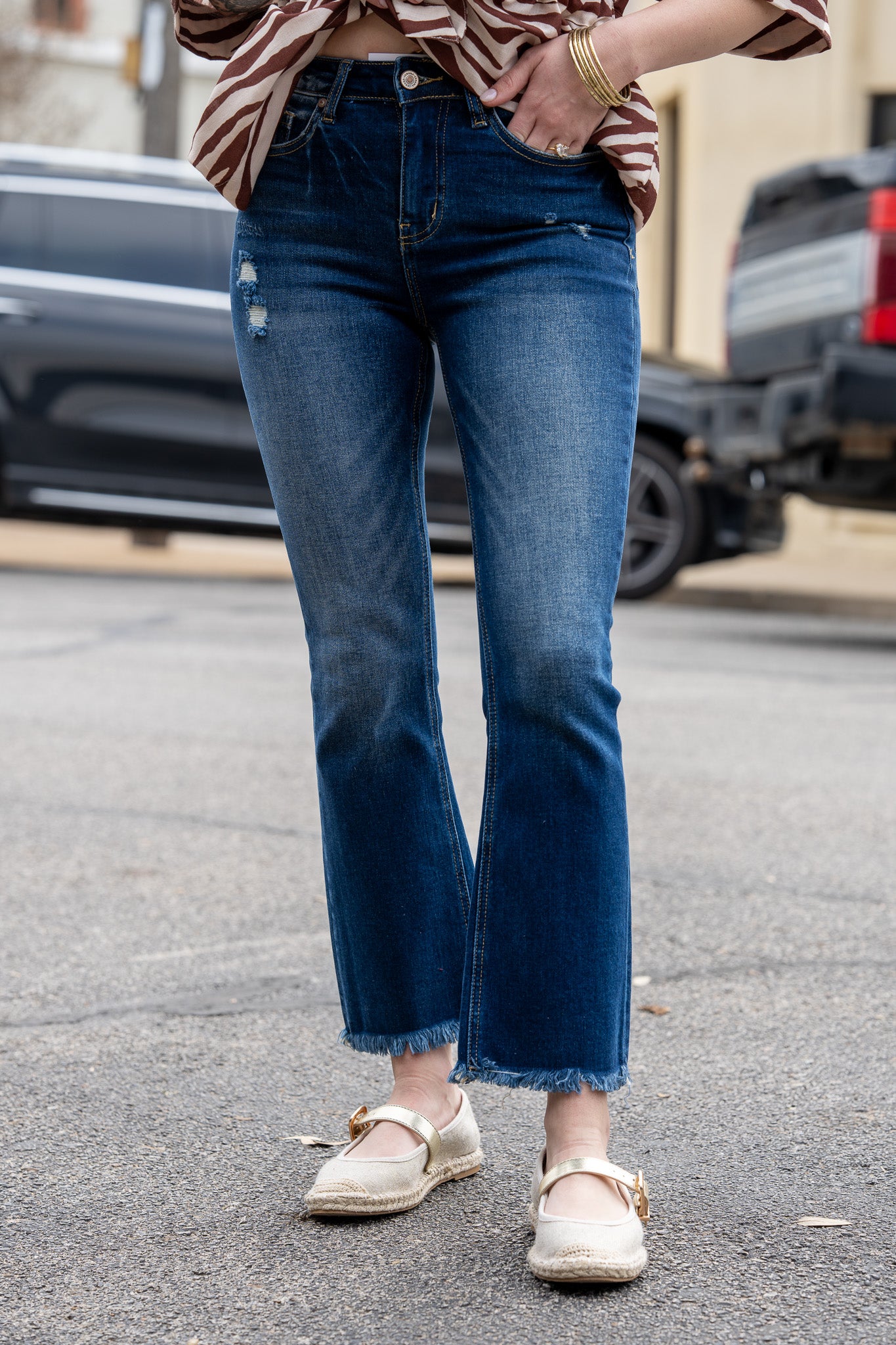 Raelynn Raw Hem Jeans - Final Sale!