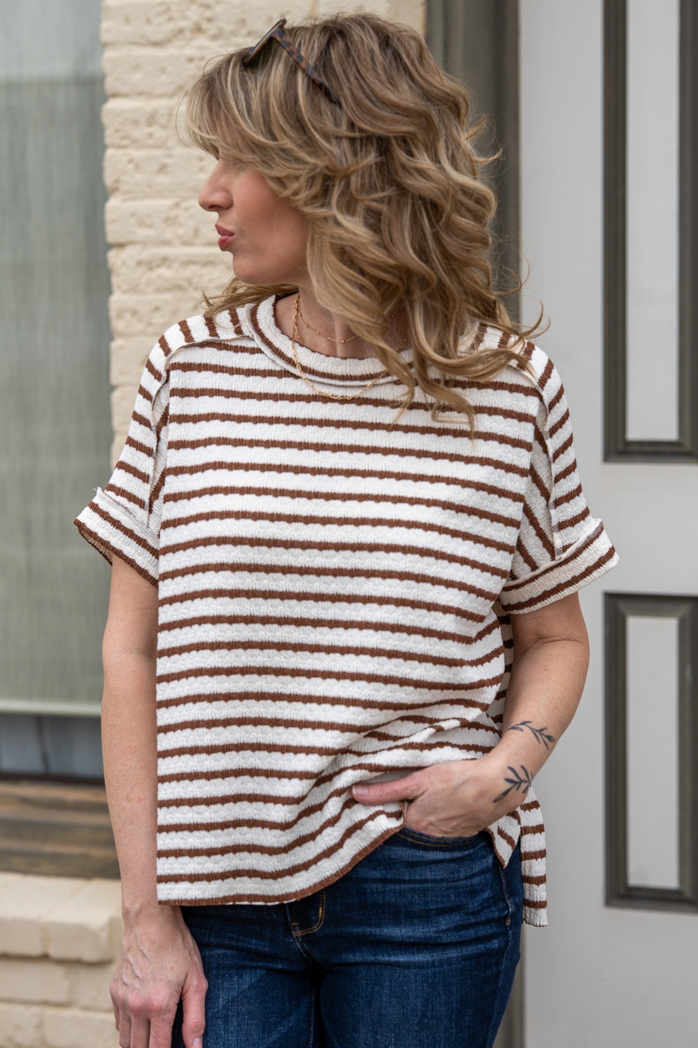 Comfy Cutie Brown Top