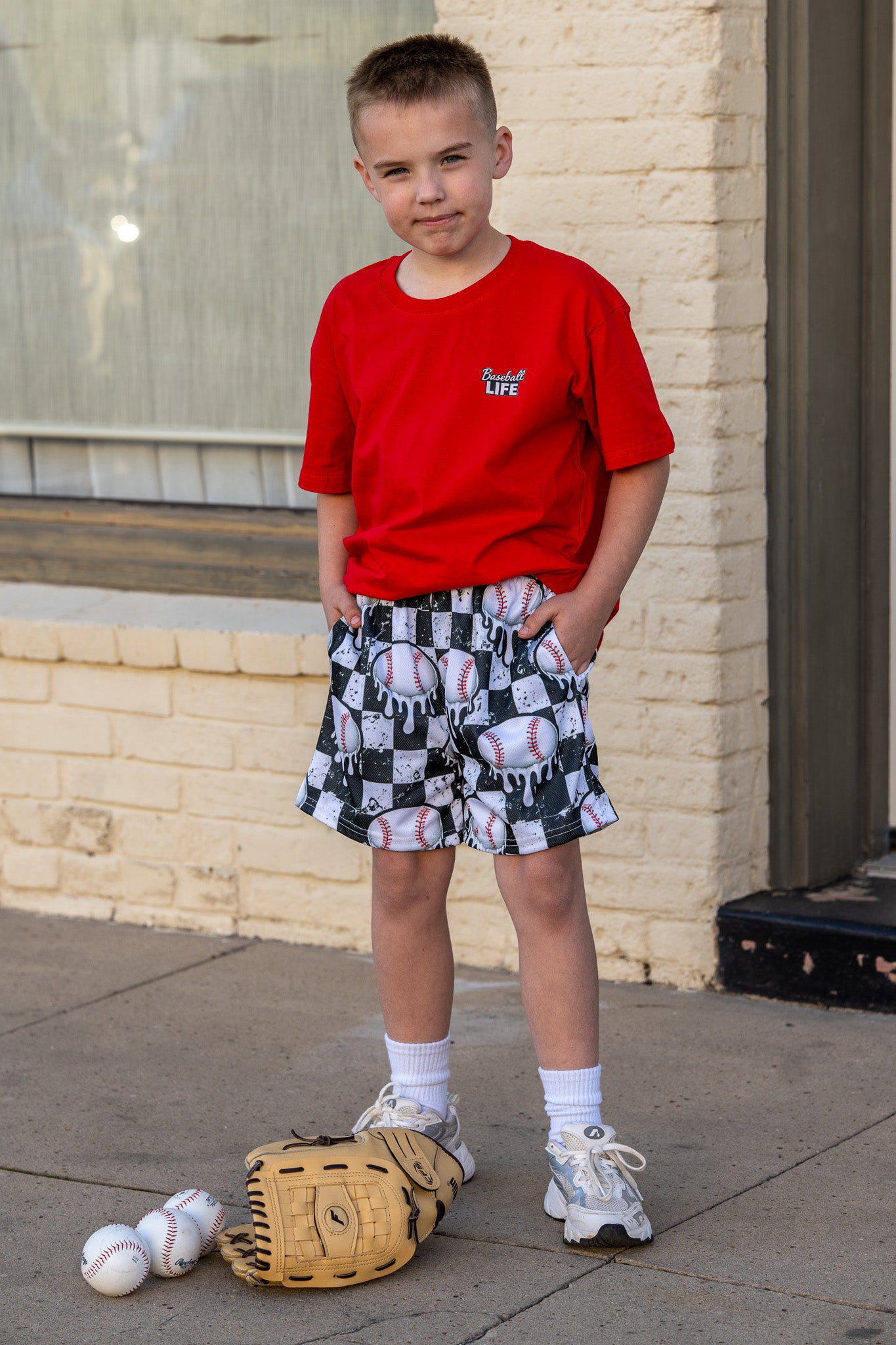 Checkered Junior League Shorts