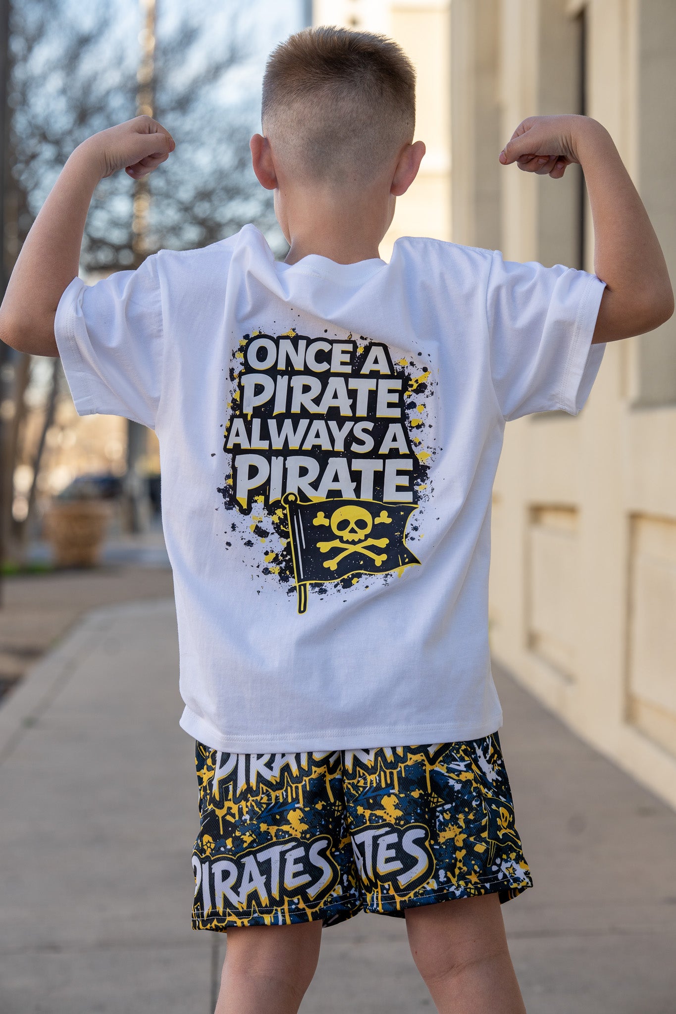 Once A Pirate White Tee