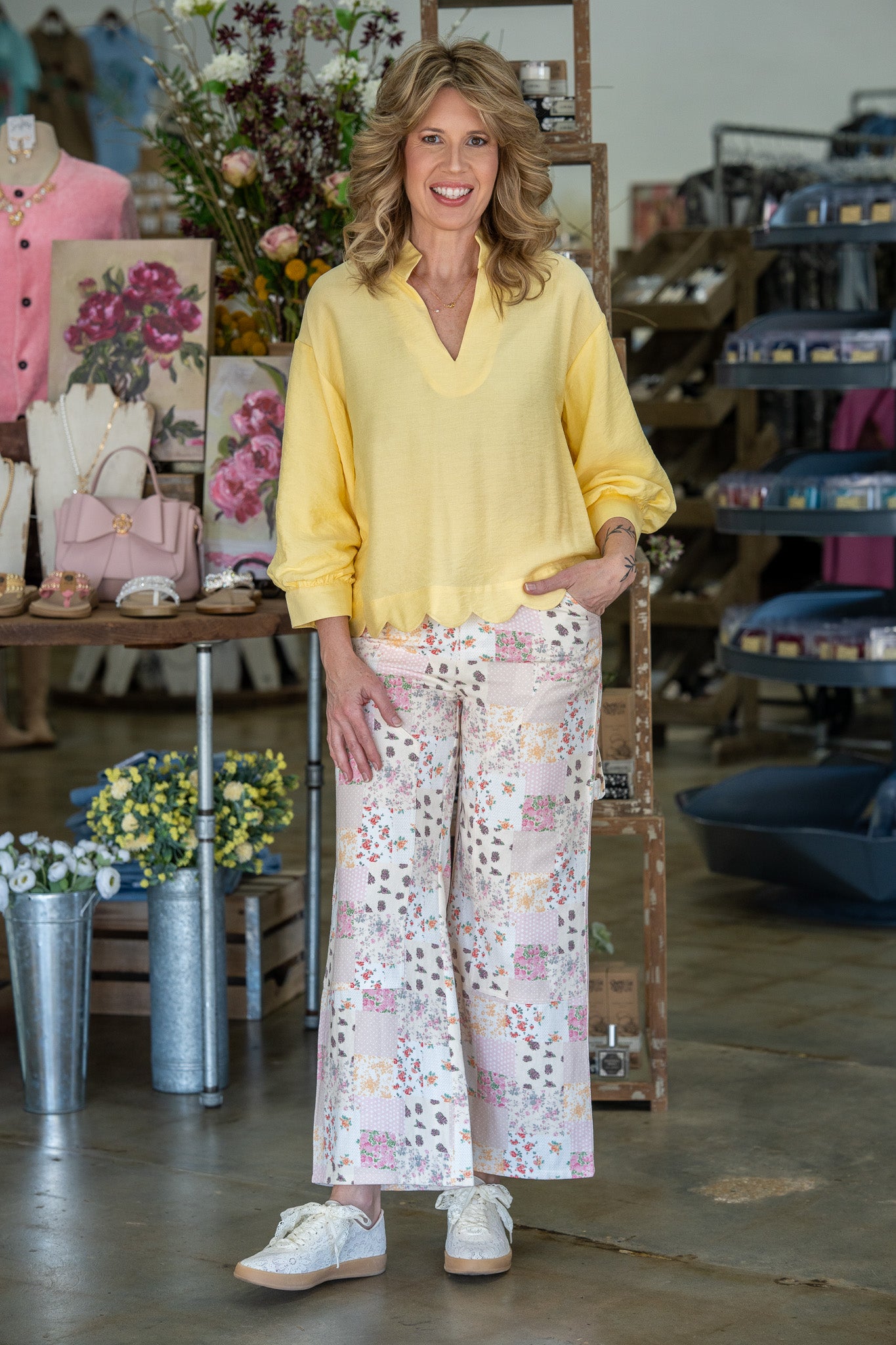 Maggie Vintage Patchwork Pants