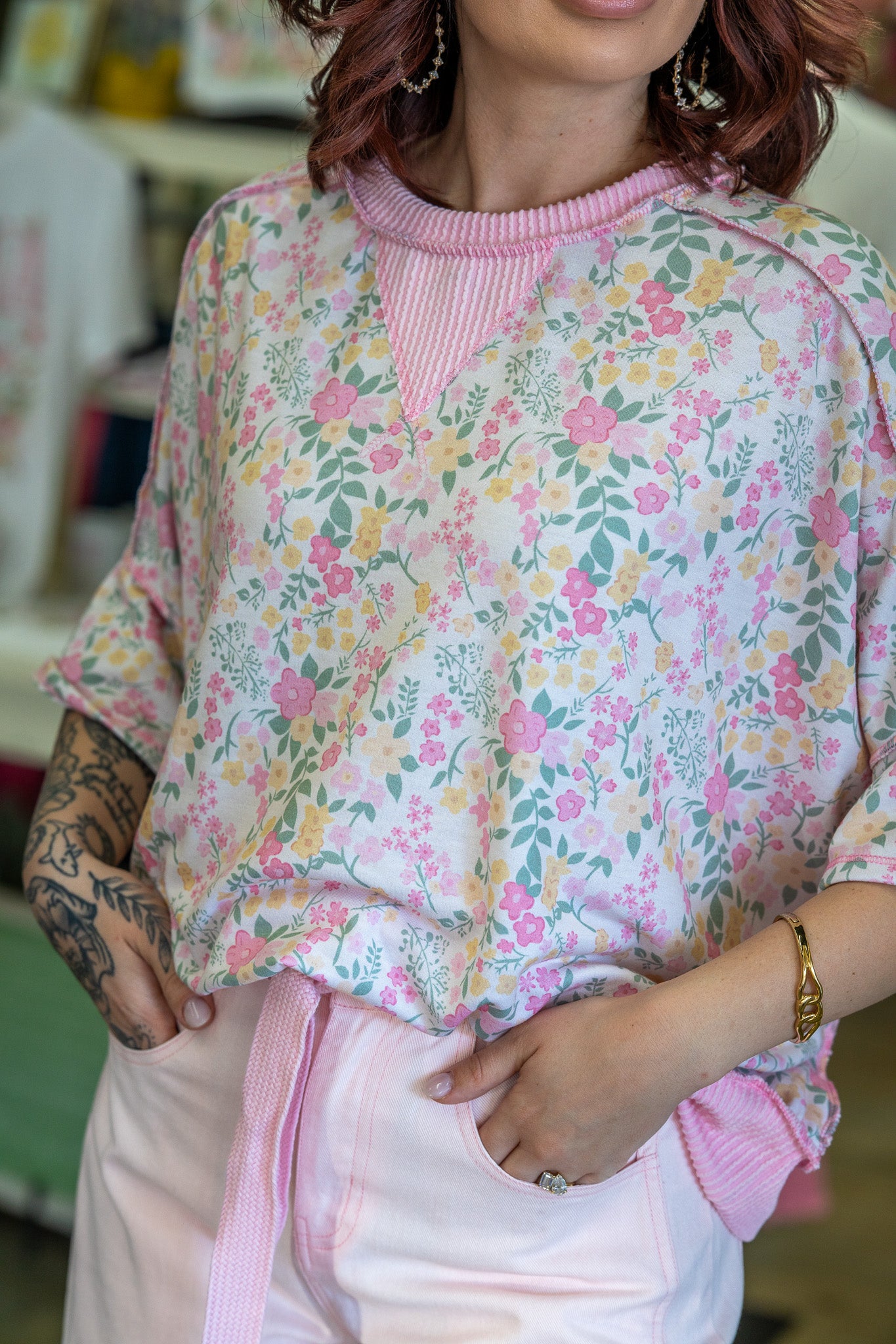 Harmony Pink Floral Top
