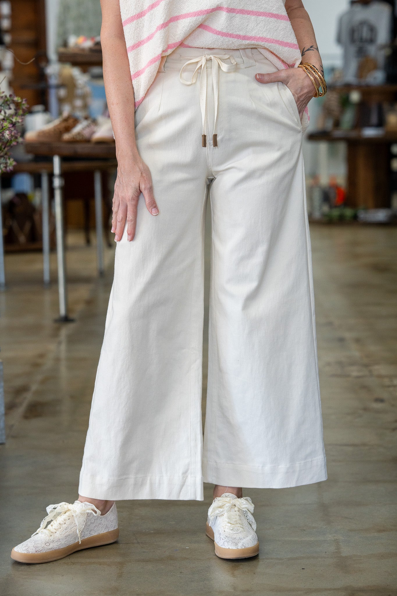 Executive Ease Cream Pants