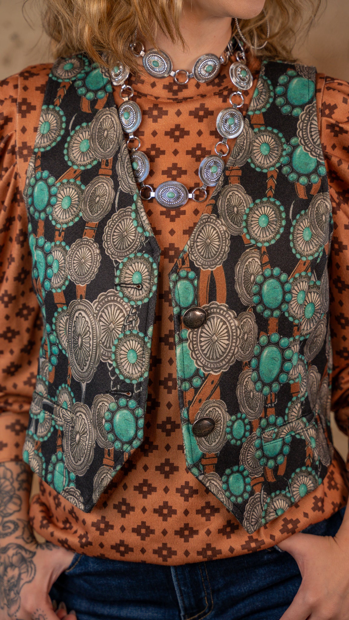 Rodeo Queen Concho Vest *Final Sale*