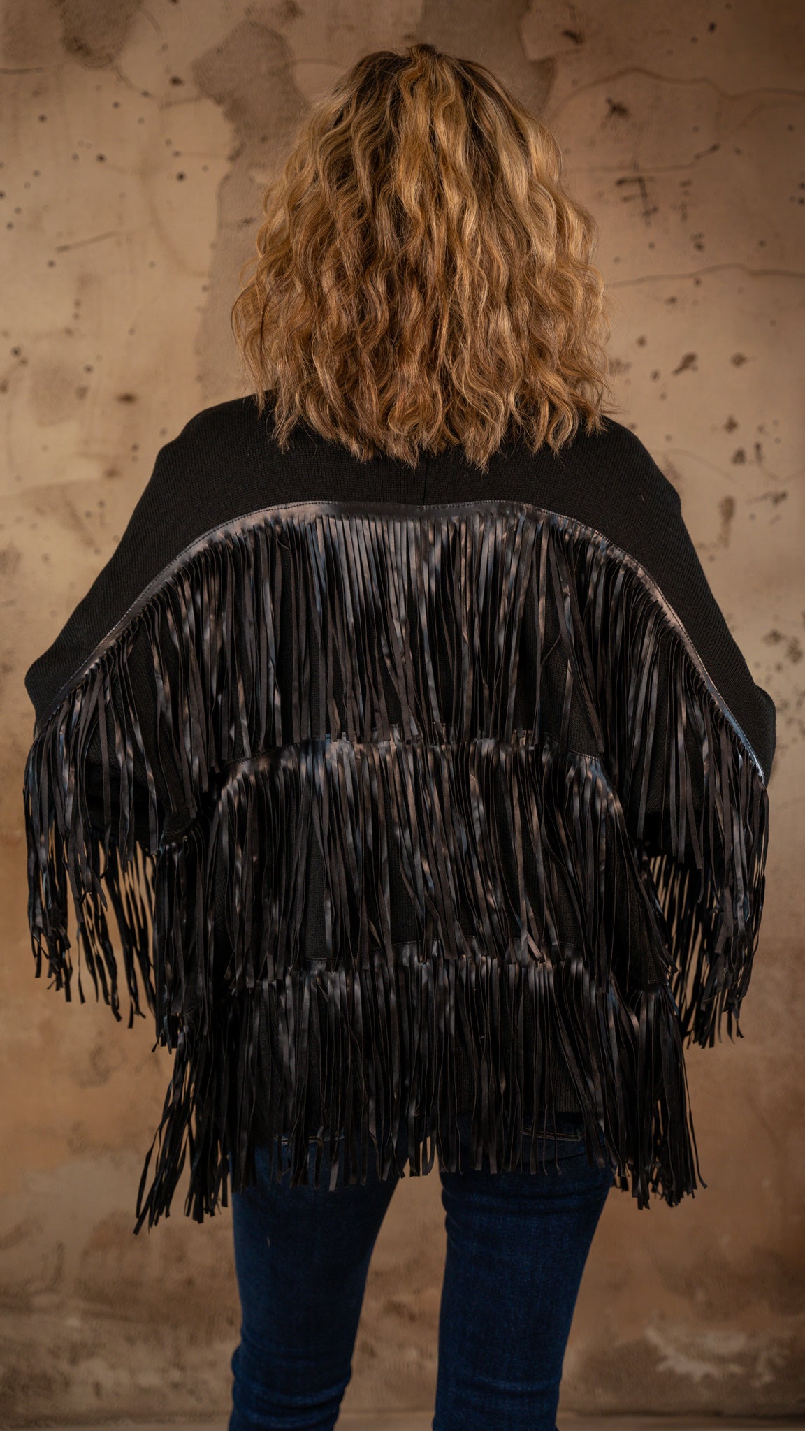 Kadee Black Fringe Cardigan