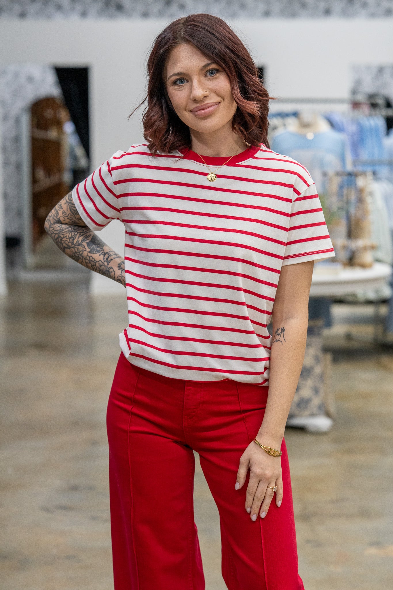 All Day Essential Red Top