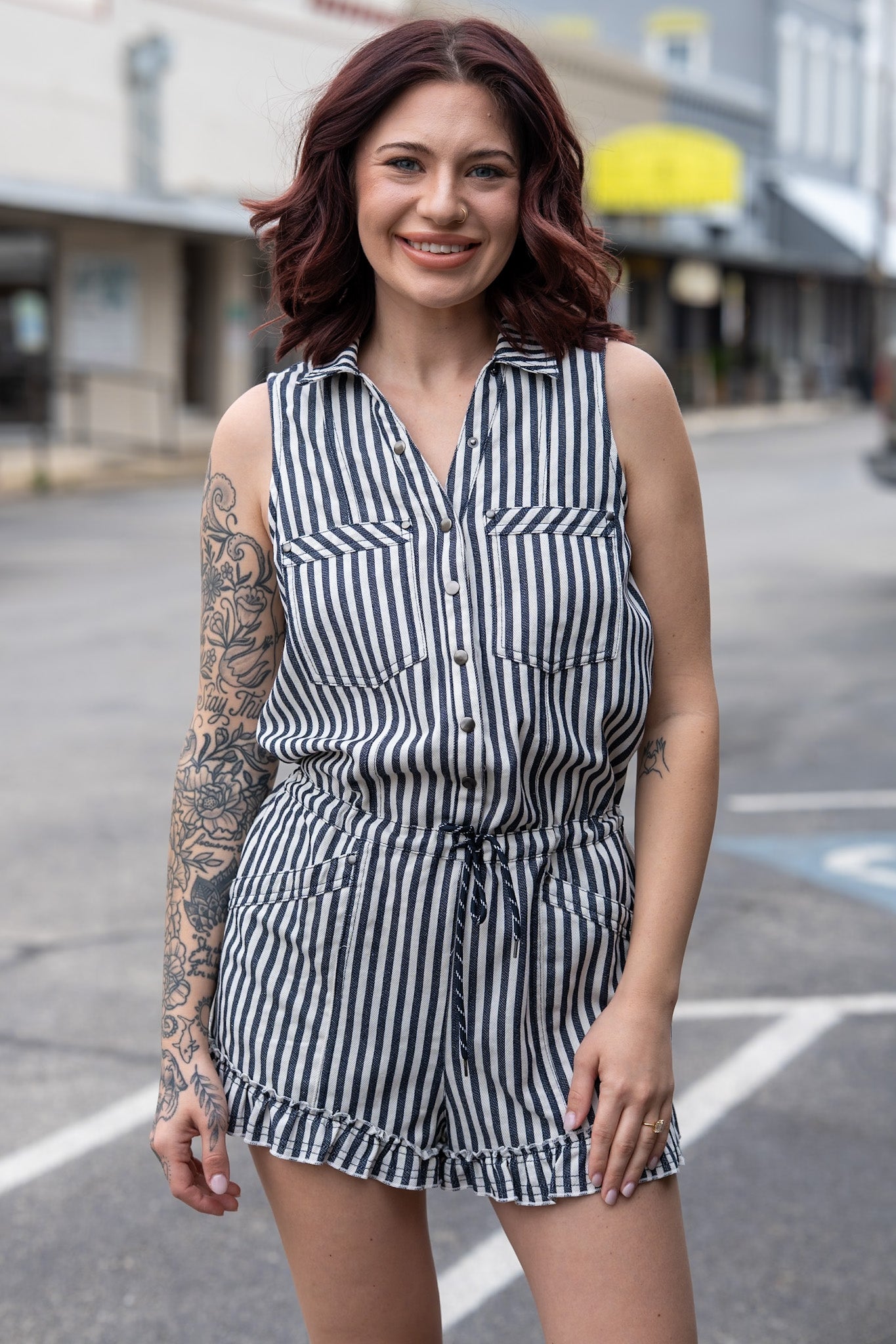 Boardwalk Stripe Romper