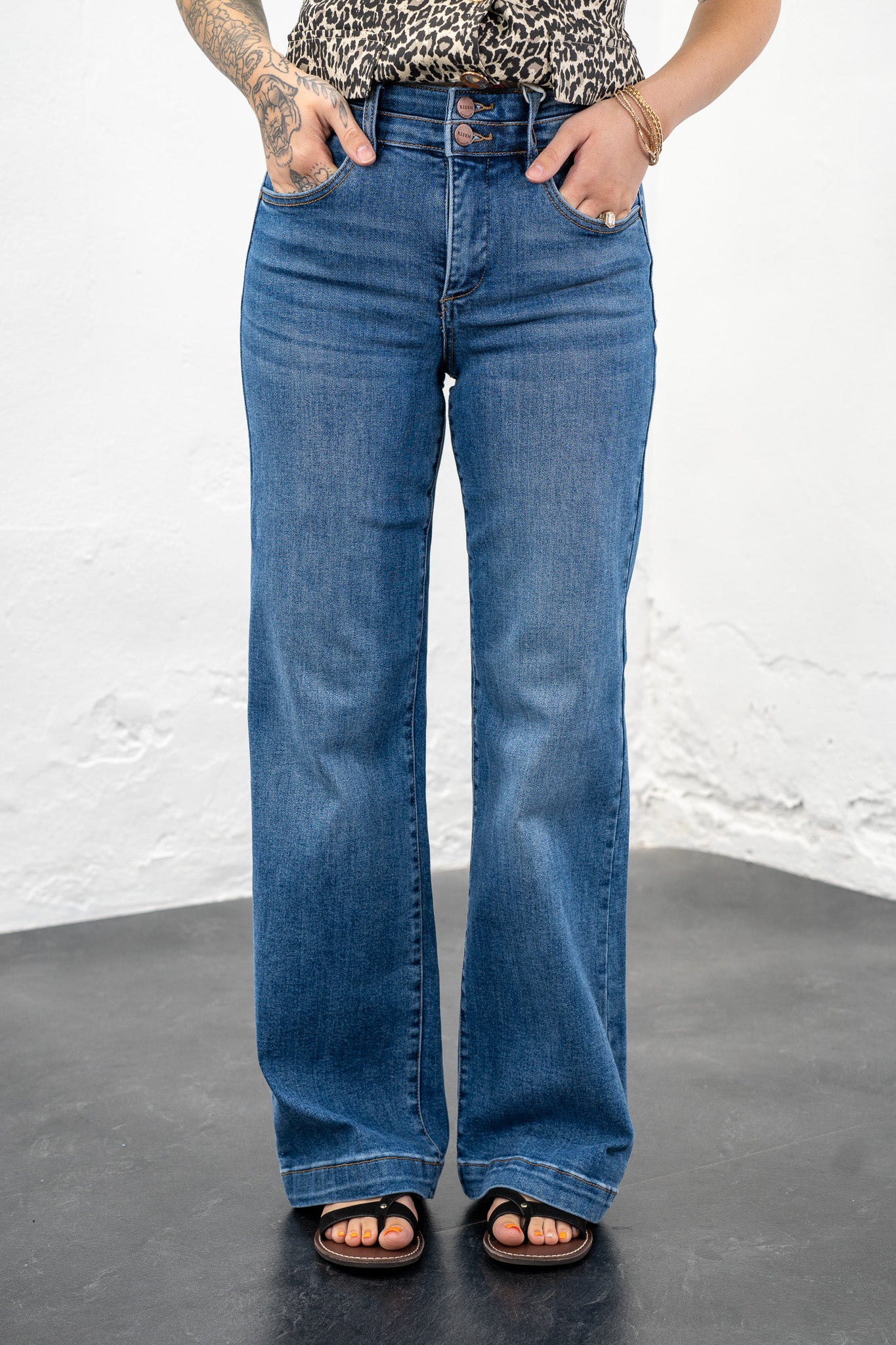 Mallory Tummy Control Double Waist Jeans