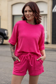 Pure Comfort Hot Pink Short Set
