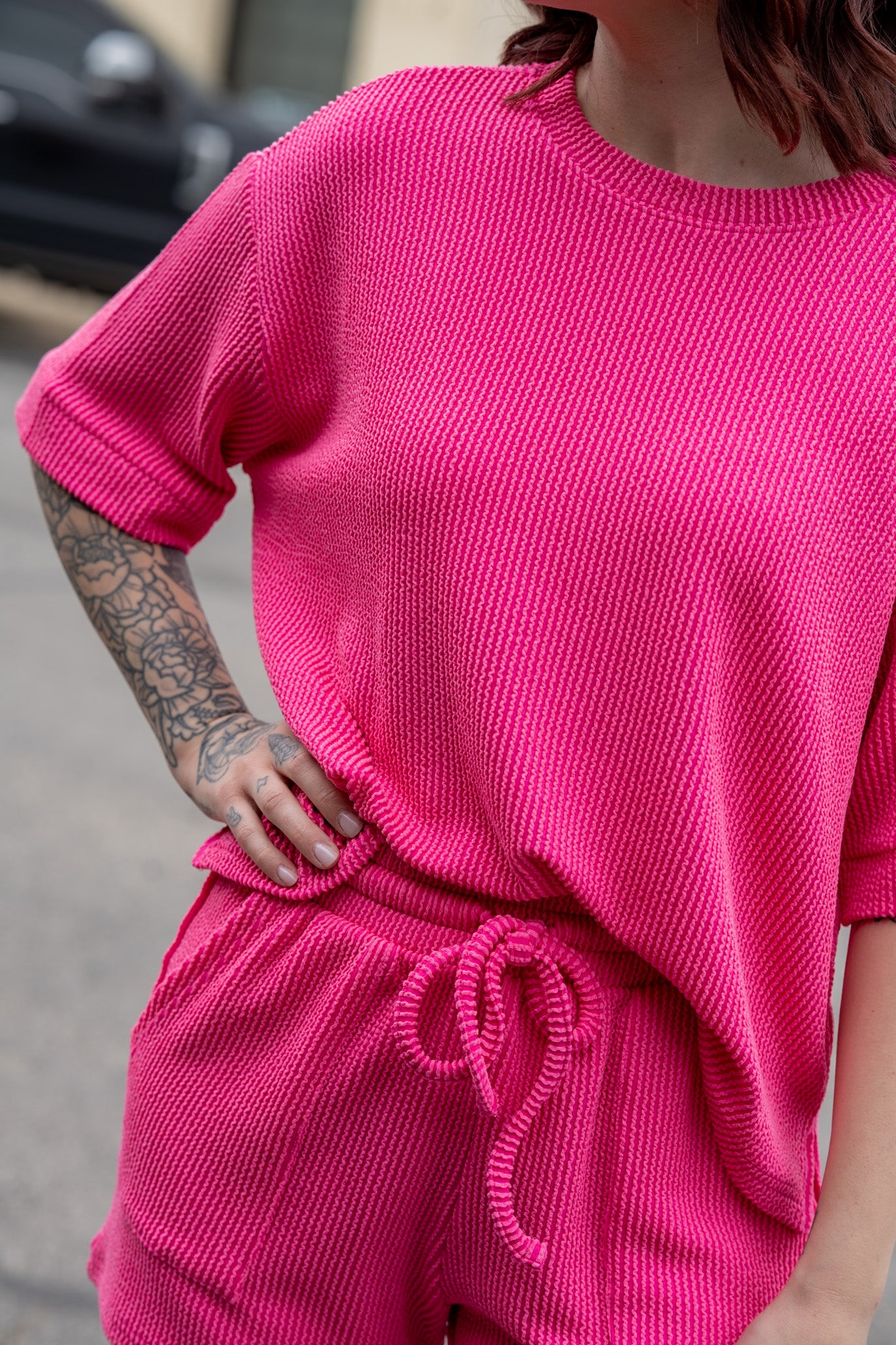 Pure Comfort Hot Pink Short Set