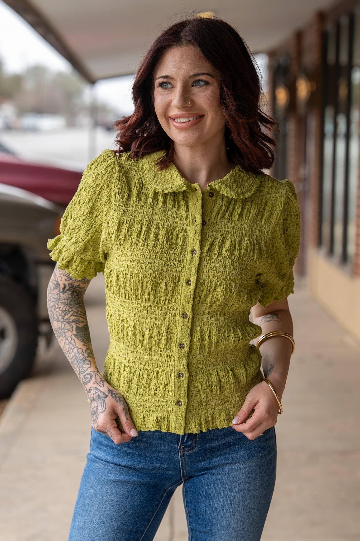 Lucia Smocked Top