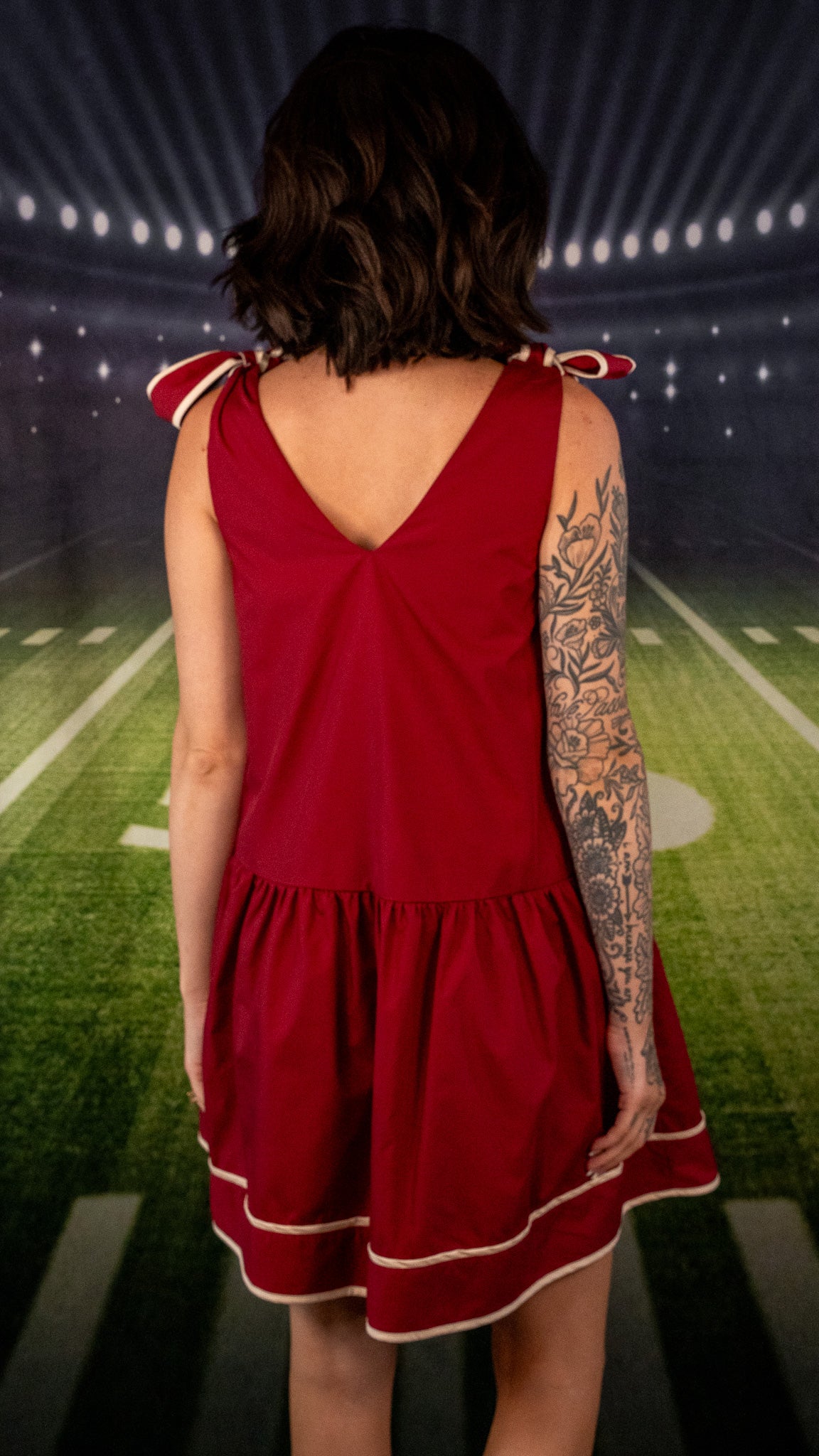 Stadium Lights Bow Dress