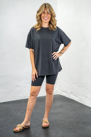 Everyday Comfort Charcoal Biker Short Set