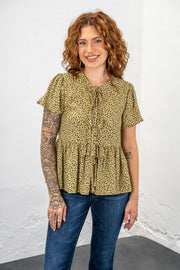 Savanna Shade Leopard Bow Top
