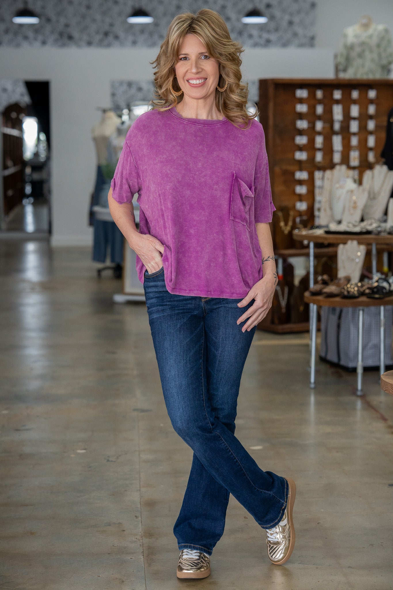Annette Plum Top
