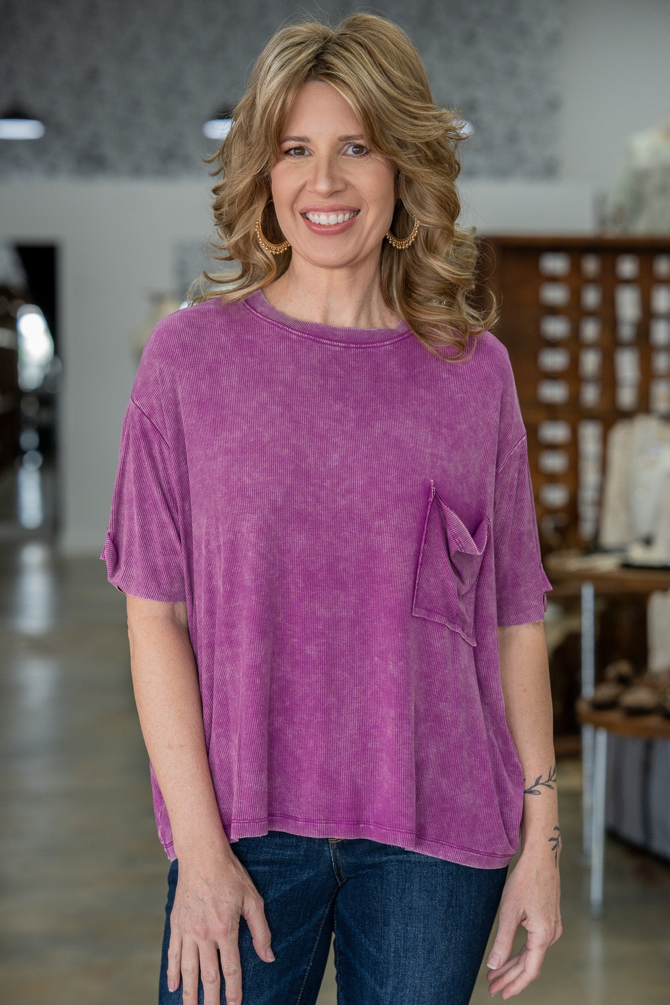 Annette Plum Top