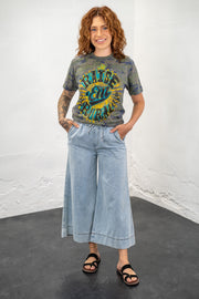 Veronica Wide Leg Capri Jeans
