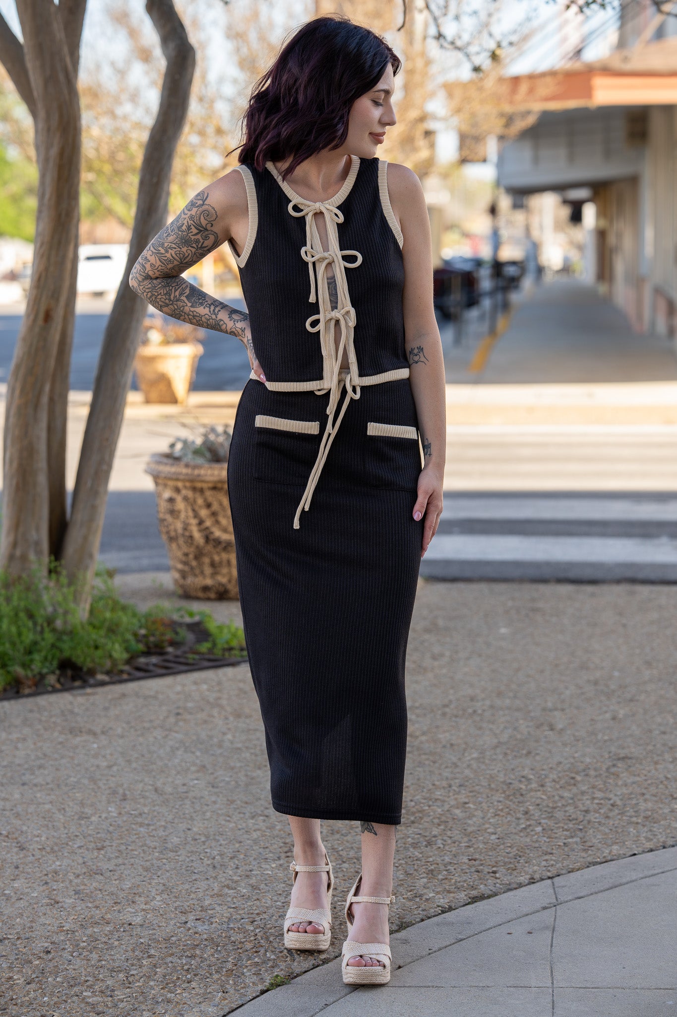 Miley Knit Pencil Skirt Set - Final Sale!