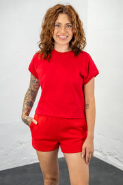 Roxie Ruby Relaxed Crop Tee