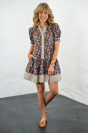 Chelsea Floral & Stripes Dress