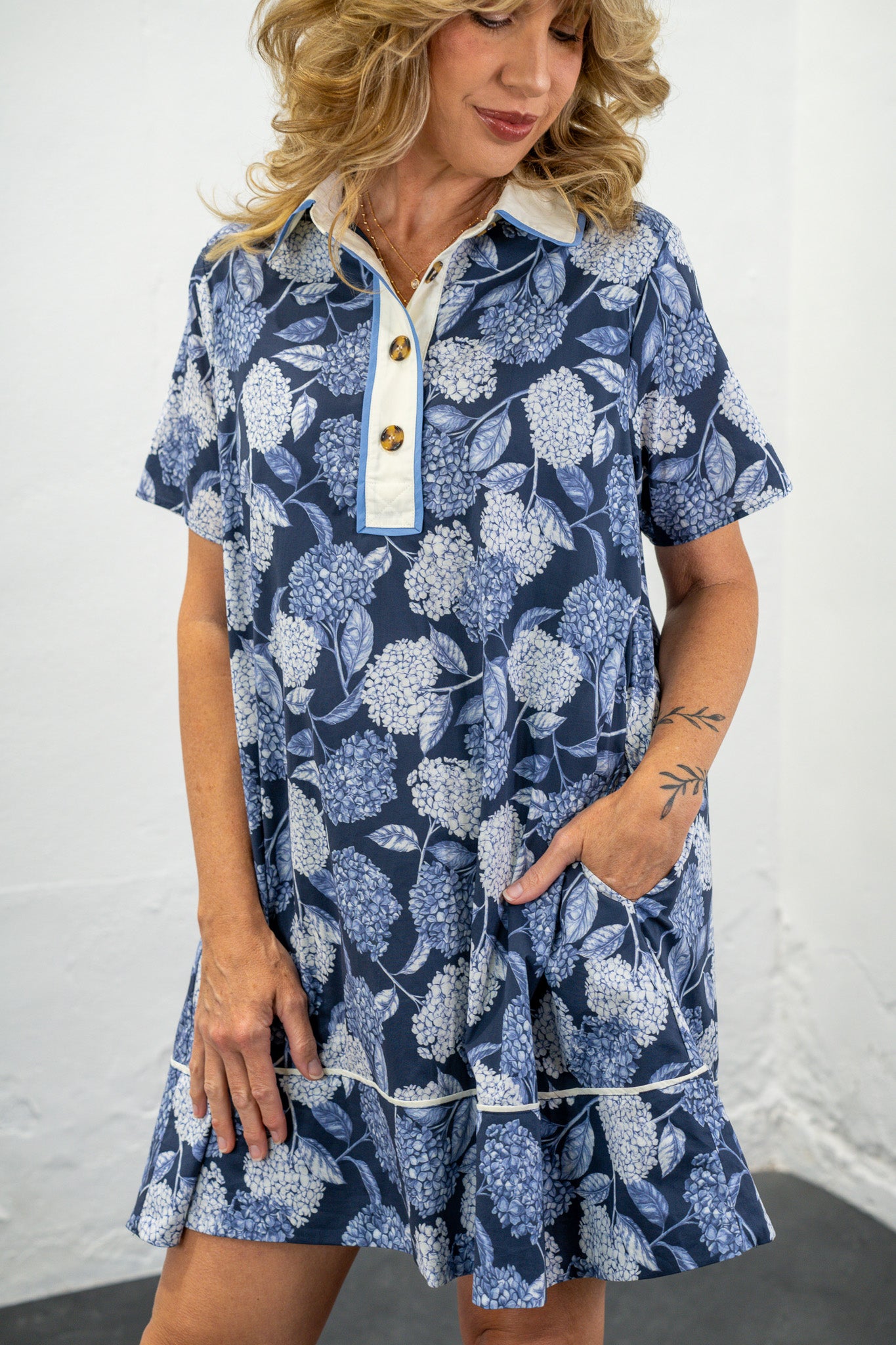 Matilda Blue Floral Dress