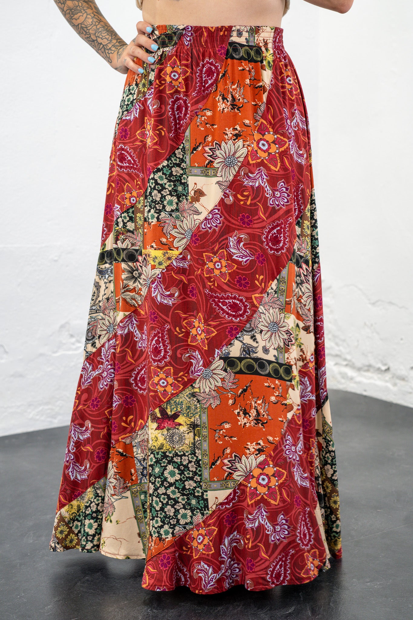 Dora Floral Patchwork Skirt