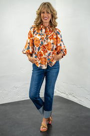 Emmy Floral Button-Up Top