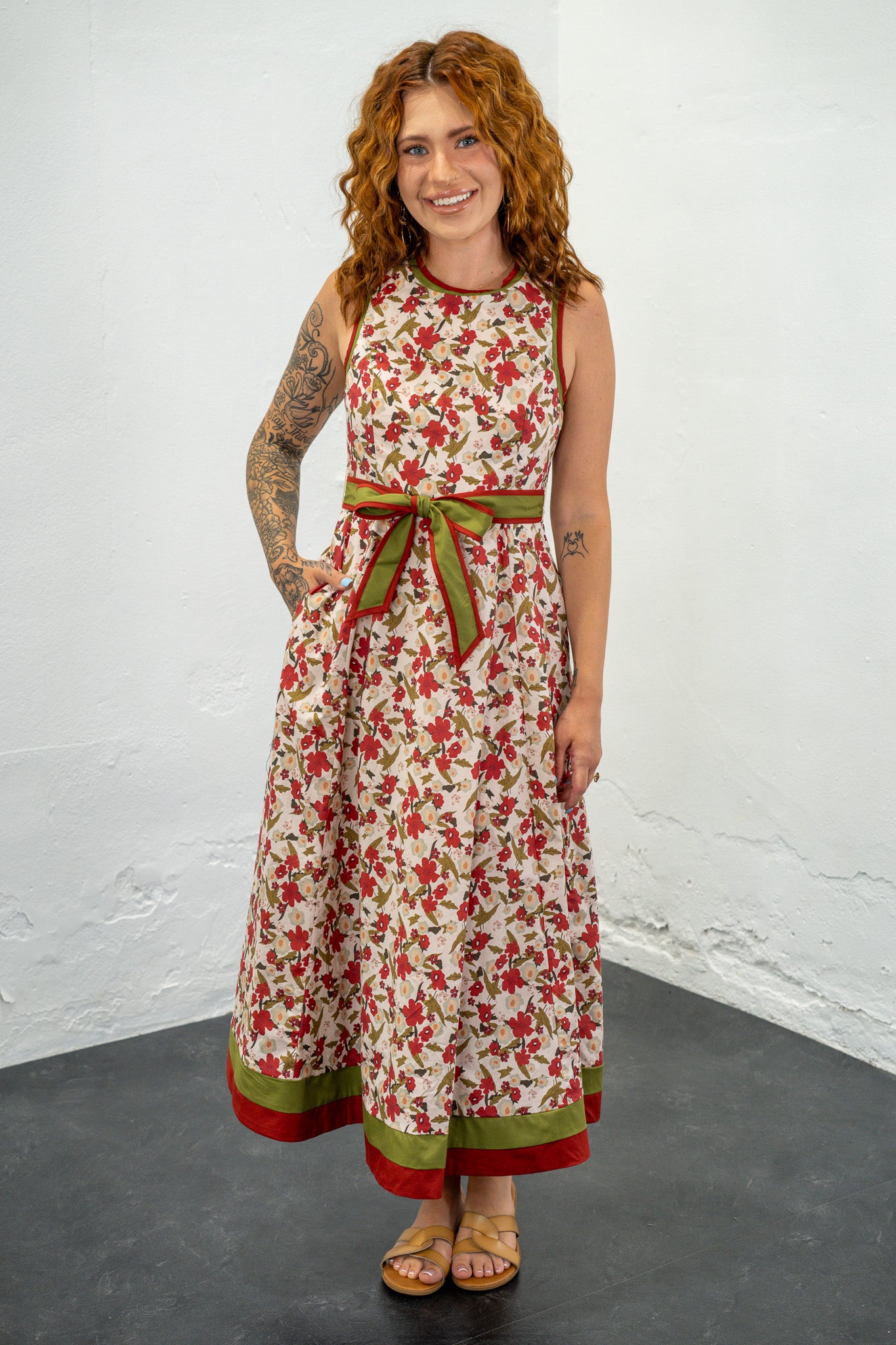 Harmony Floral Tie Waist Dress