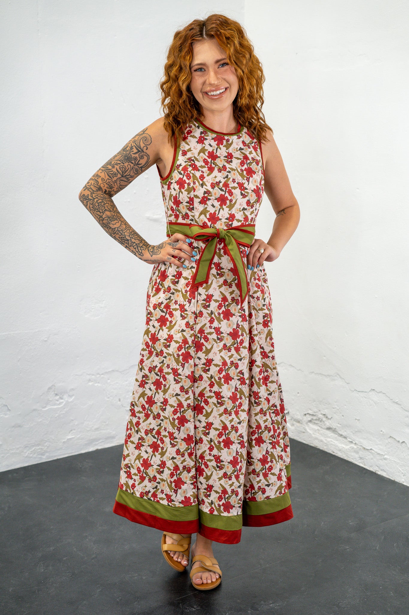 Harmony Floral Tie Waist Dress