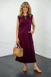 Eve Maroon Shift Dress