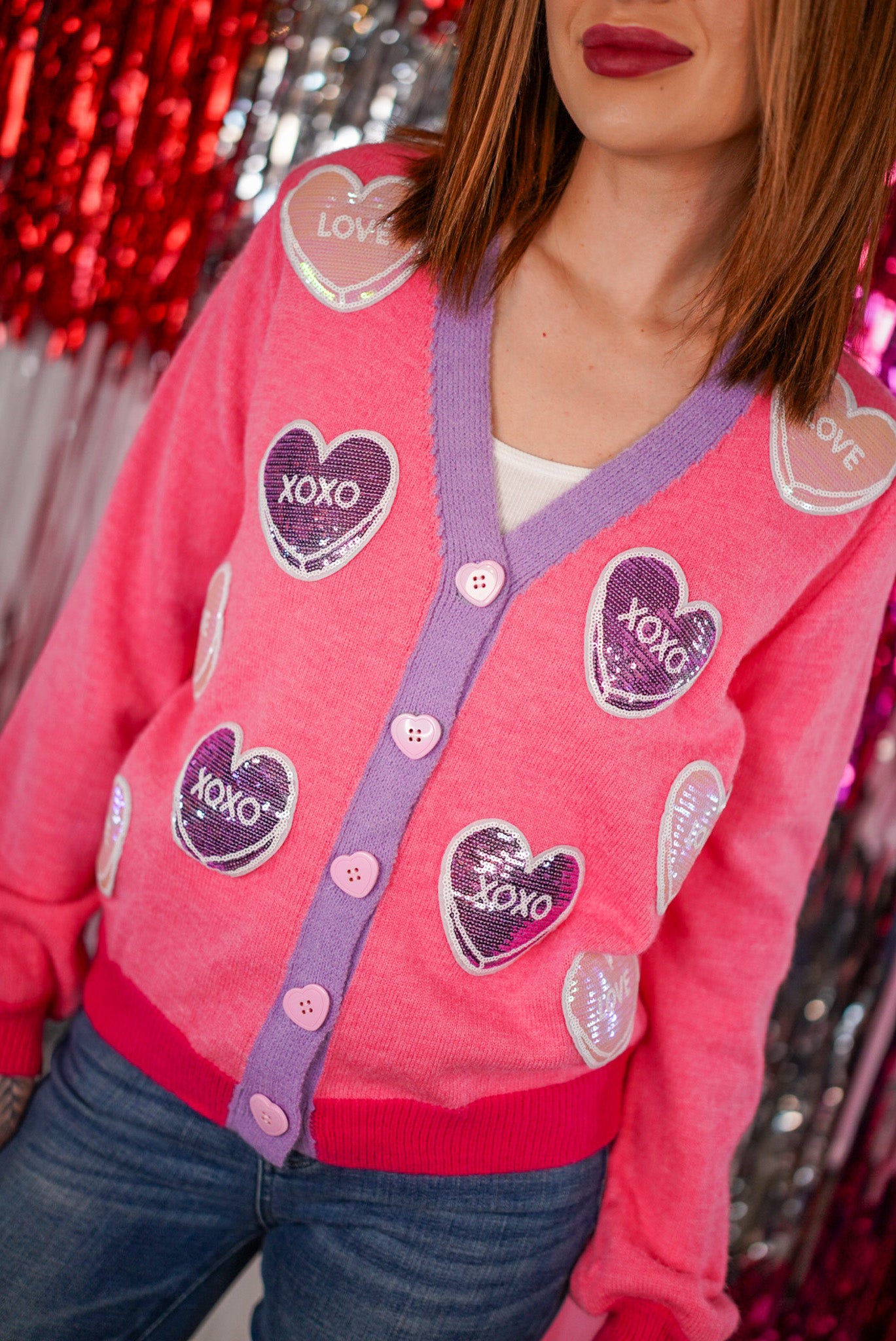 Conversation Hearts Cardigan