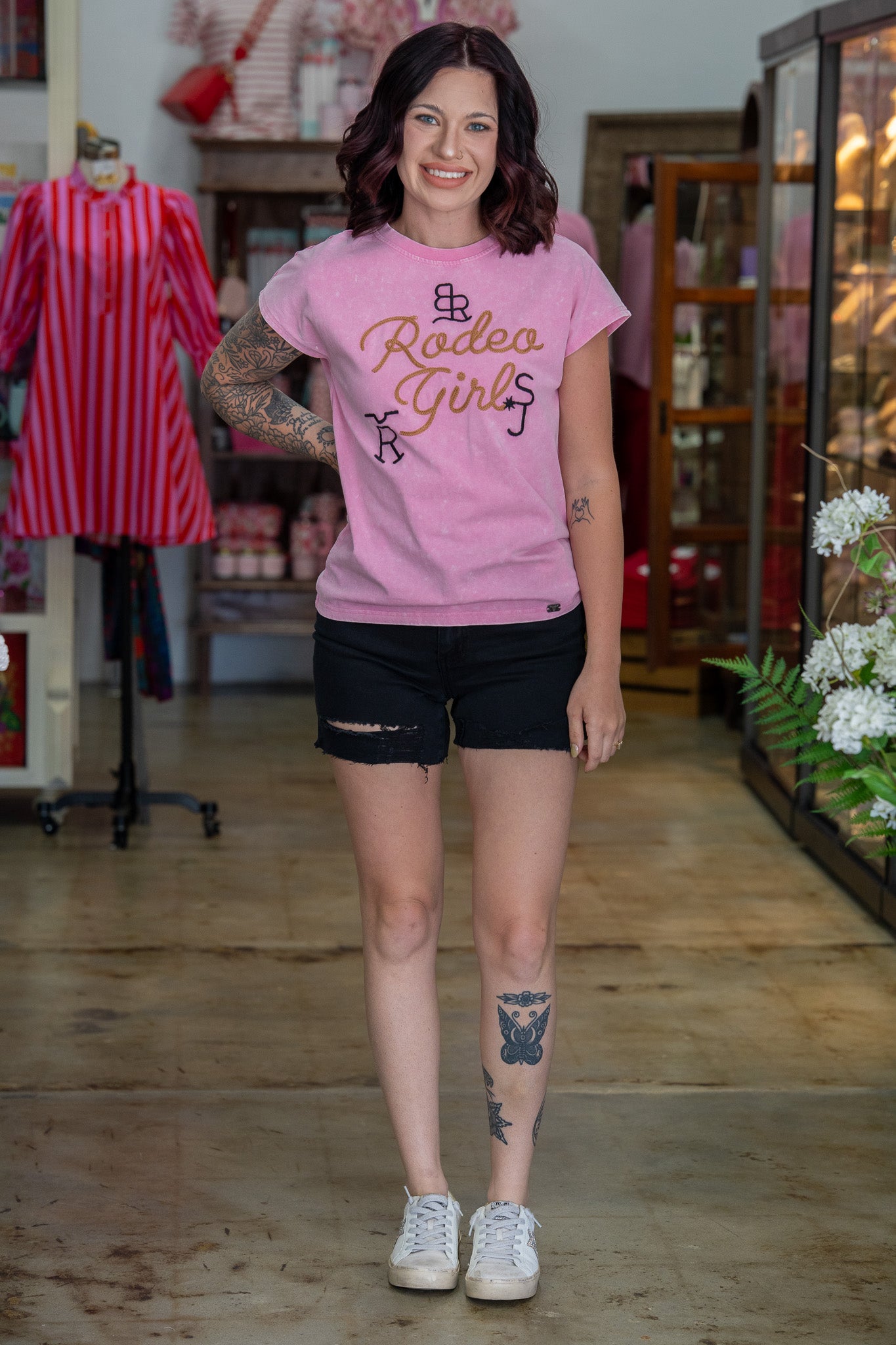 Sandra Black Cuffed Shorts