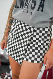 Victory Vibes Checkered Skort