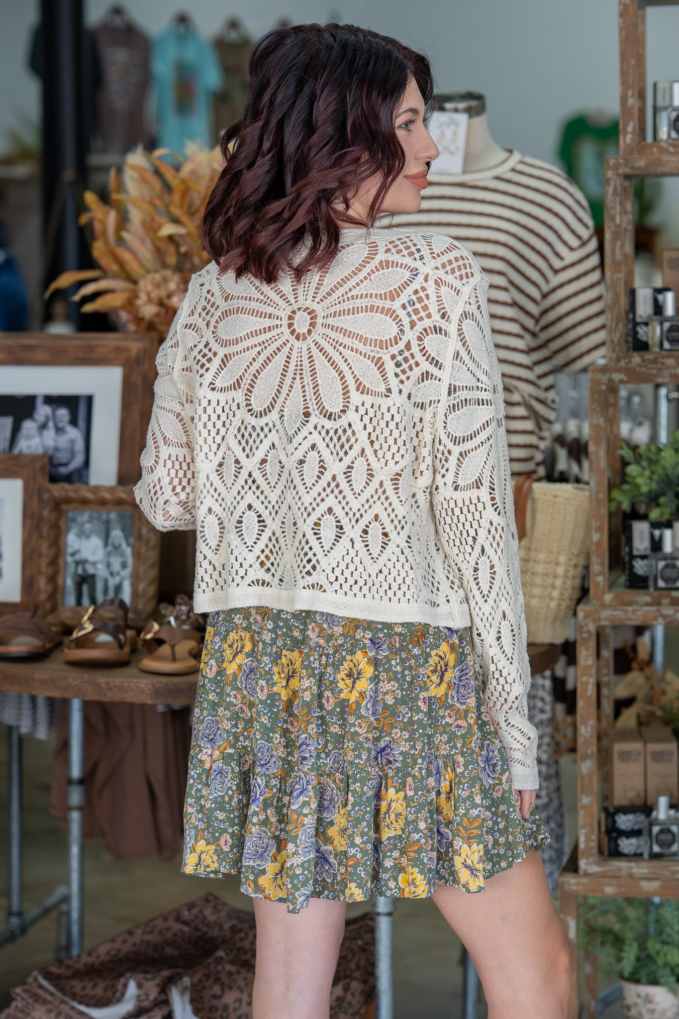 Lux Petal Crochet Cardigan