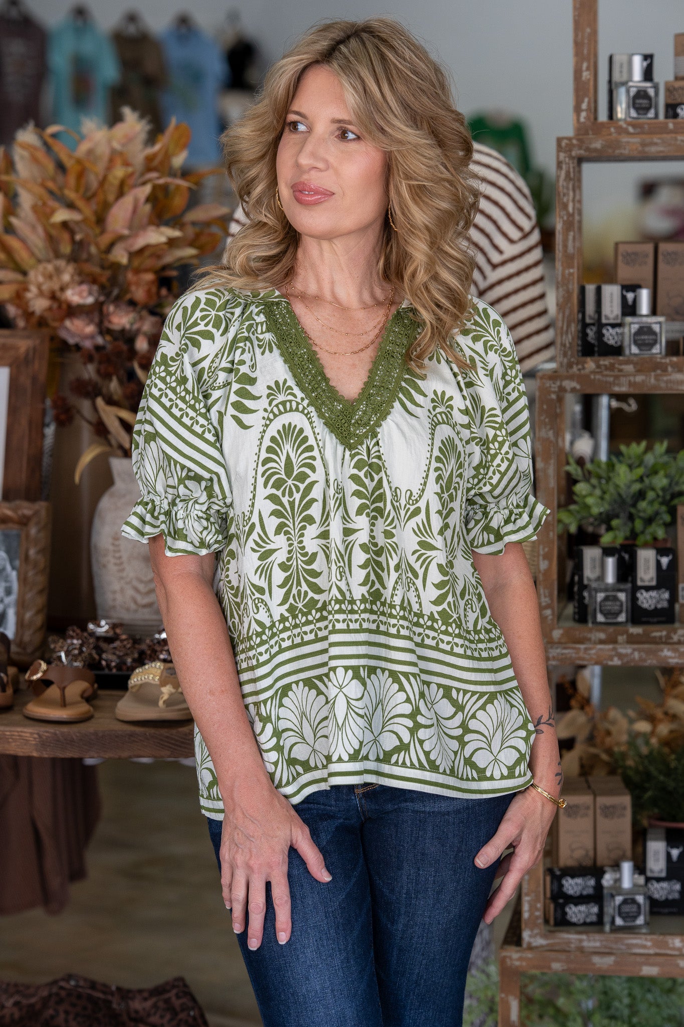 Shayla Green Top