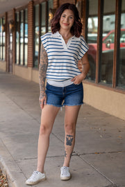 Jessica Raw Hem Denim Shorts