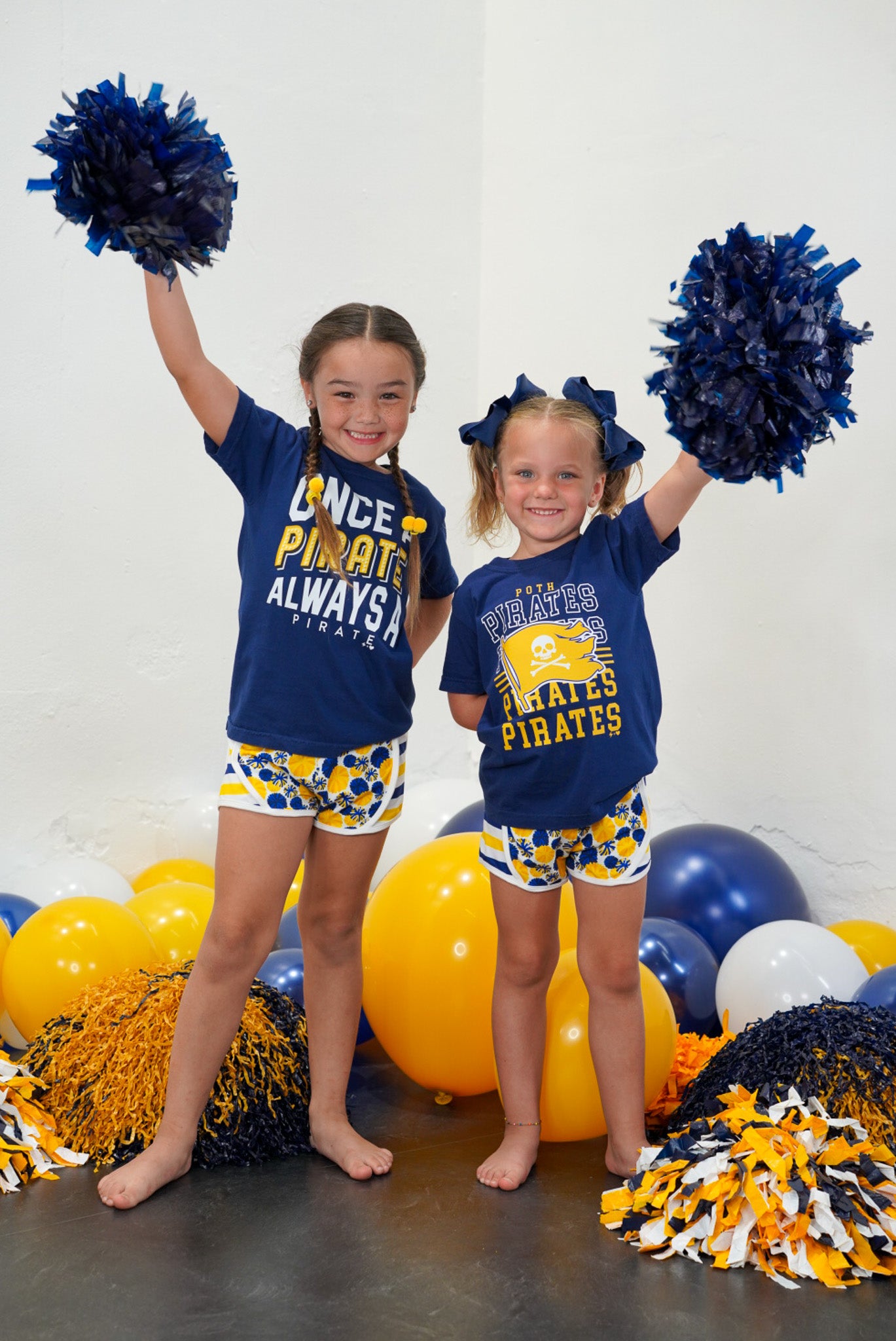 Pirate Pom Squad Active Shorts