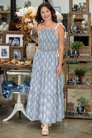Janille Floral Ribbon Maxi Dress - Final Sale!