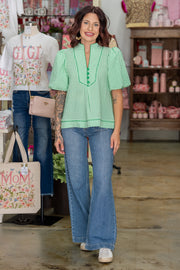 Fields Of Green Check Top