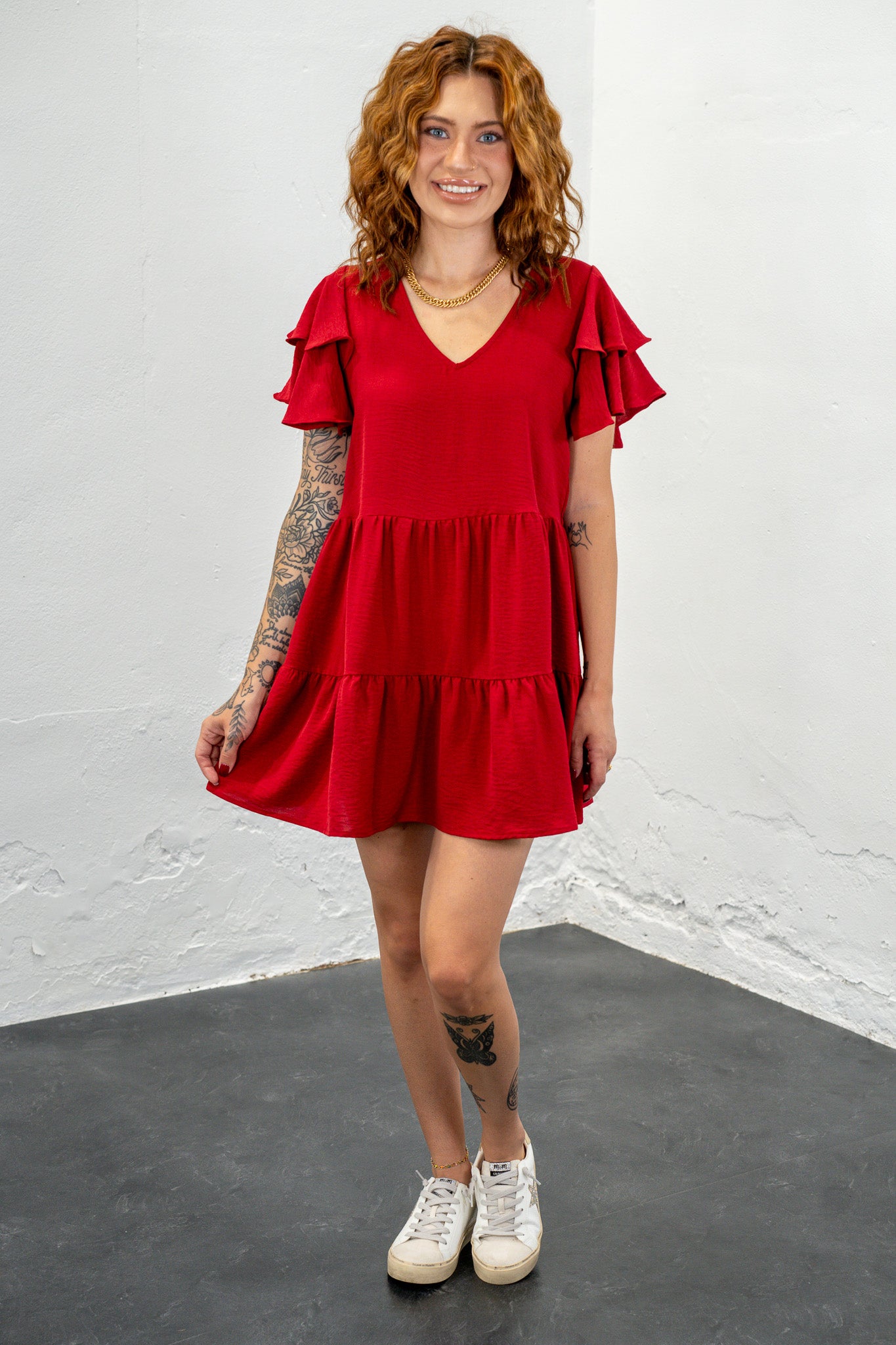 Simply Sweet Crimson Dress