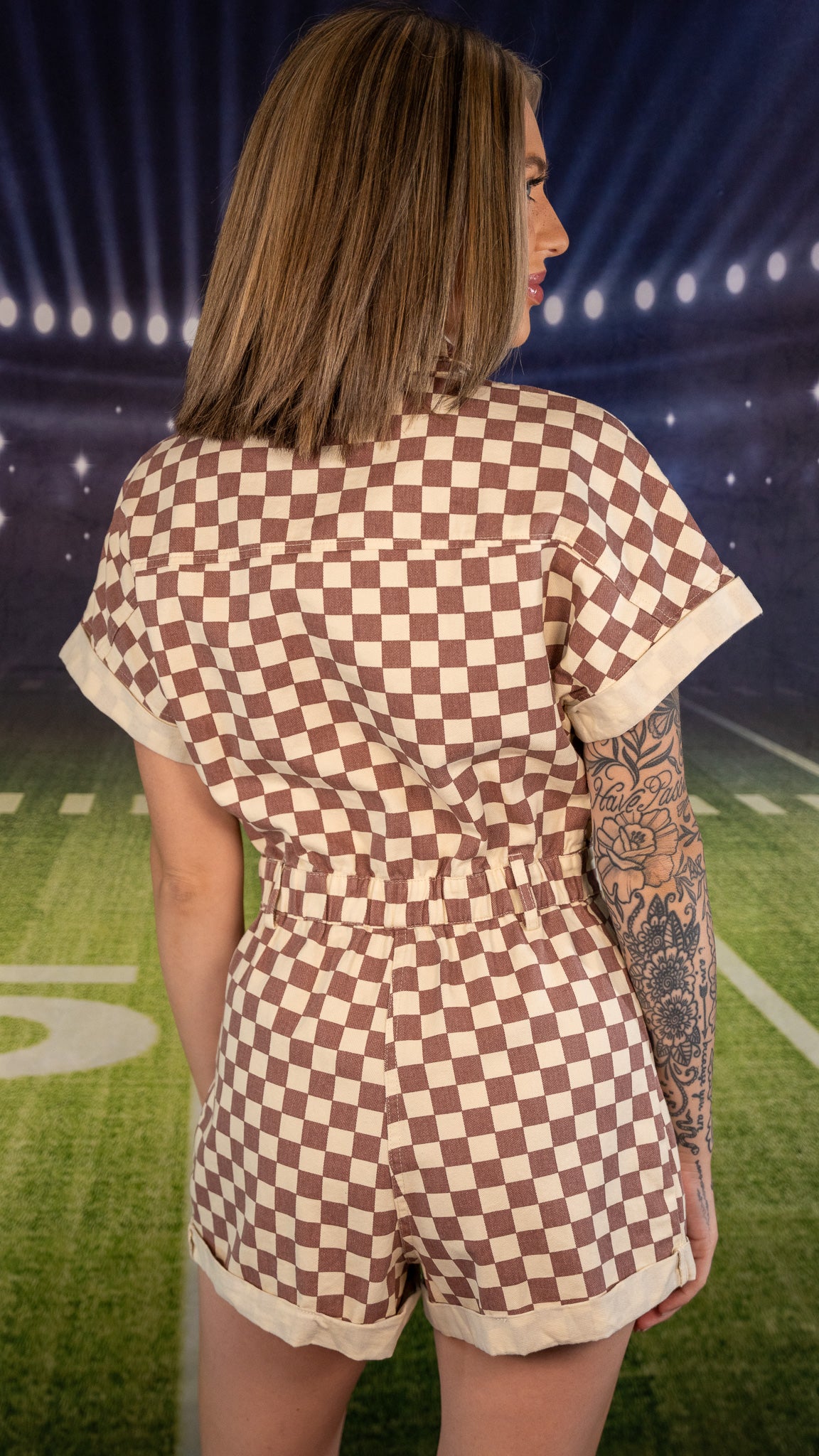 Tailgate Checkered Romper