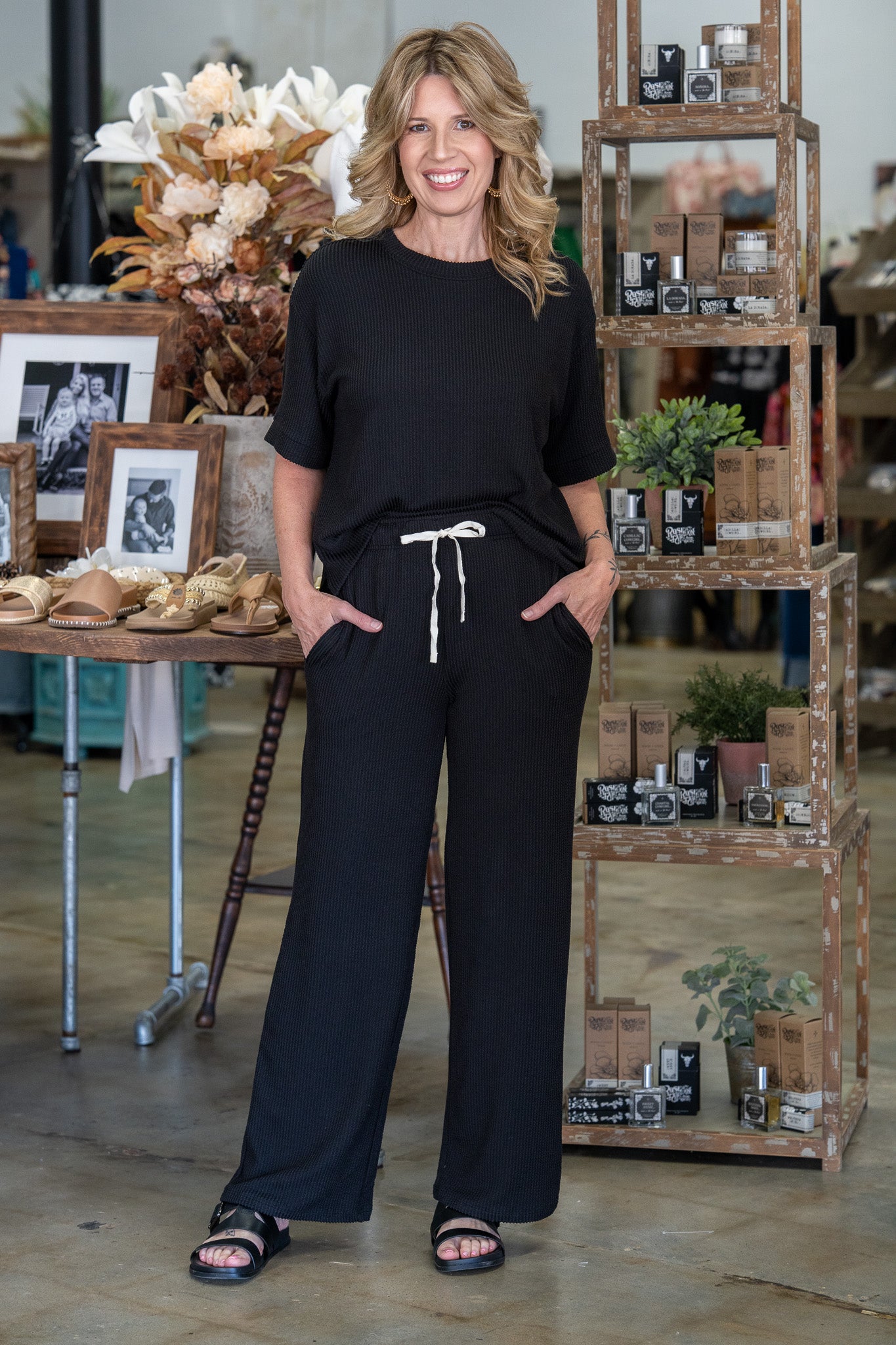 Elevated Comfort Black Pant Set