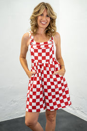 Andie Checkered Overalls - Final Sale!