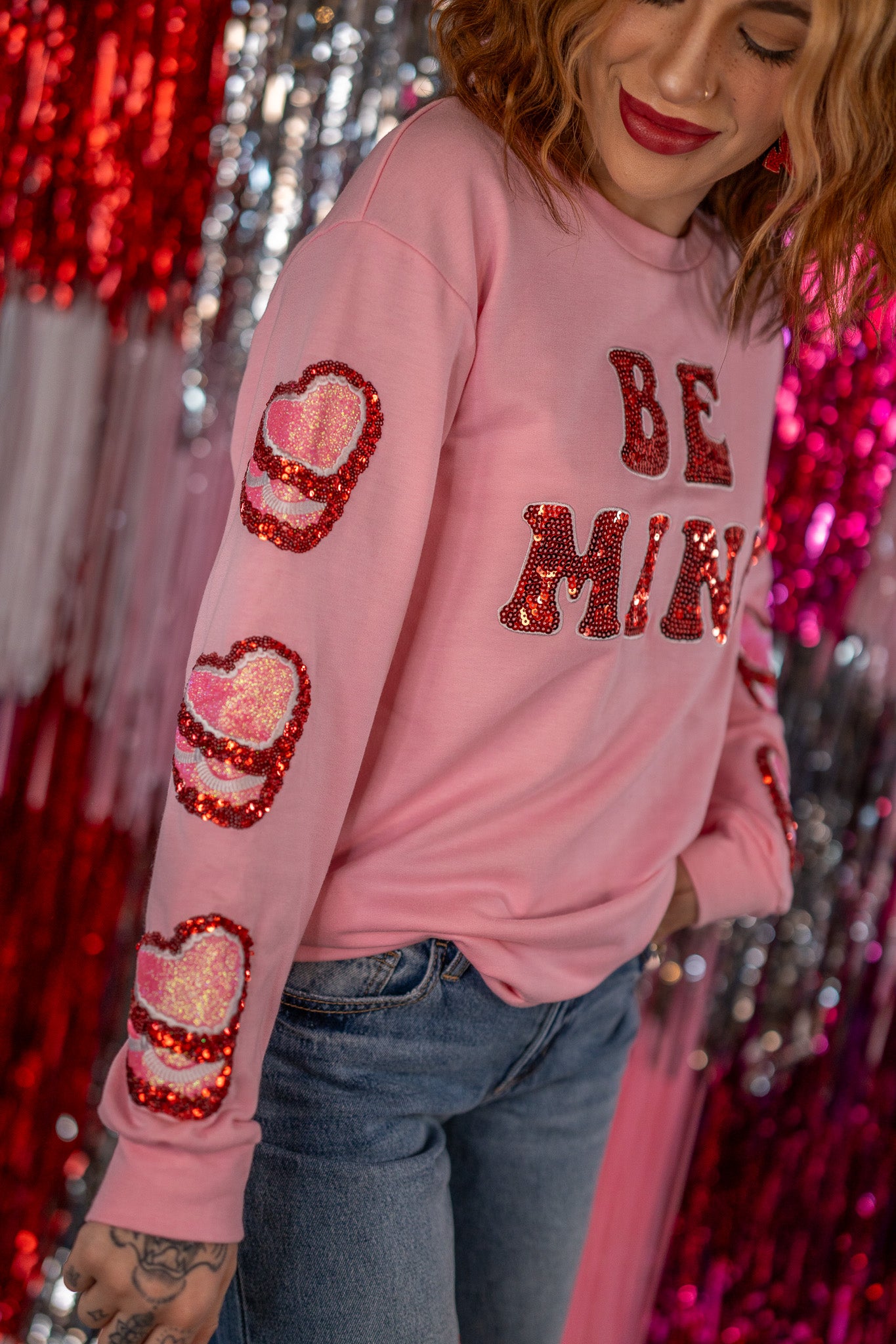 Be Mine Pink Sweatshirt