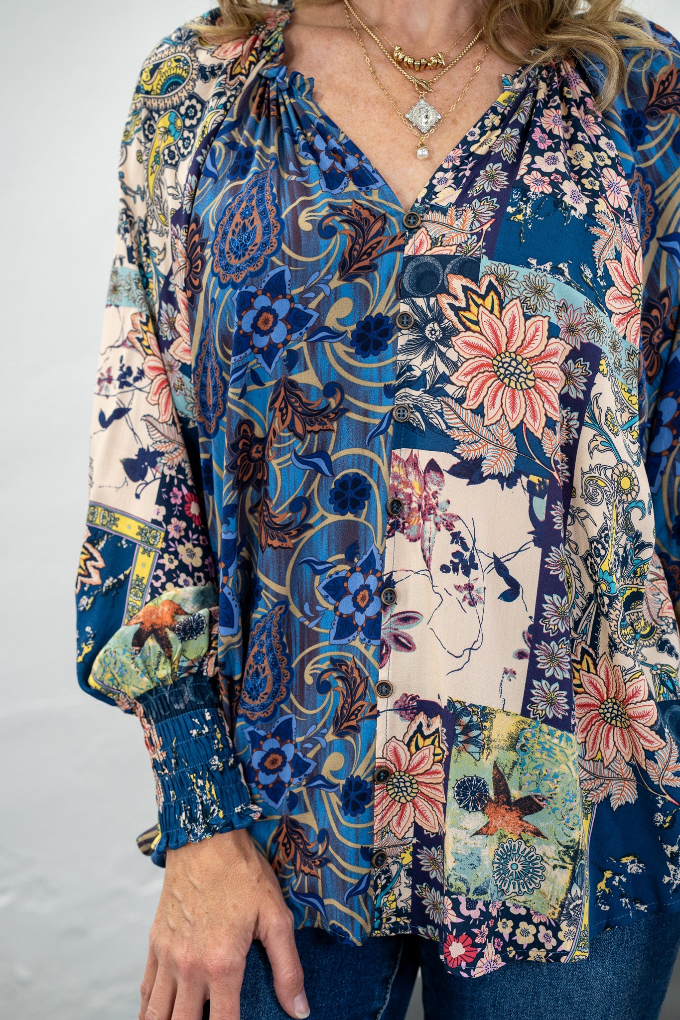Midnight Florals Top