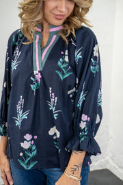 Moonlit Meadow Navy Top
